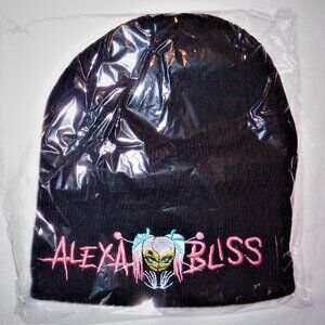 ALEXA BLISS Beanie Skull Cap Knitted Embroidered FACTORY SEALED NEW WWE 2017